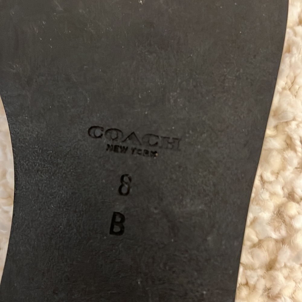 Coach silver sandals, worn once. - Picture 5 of 5